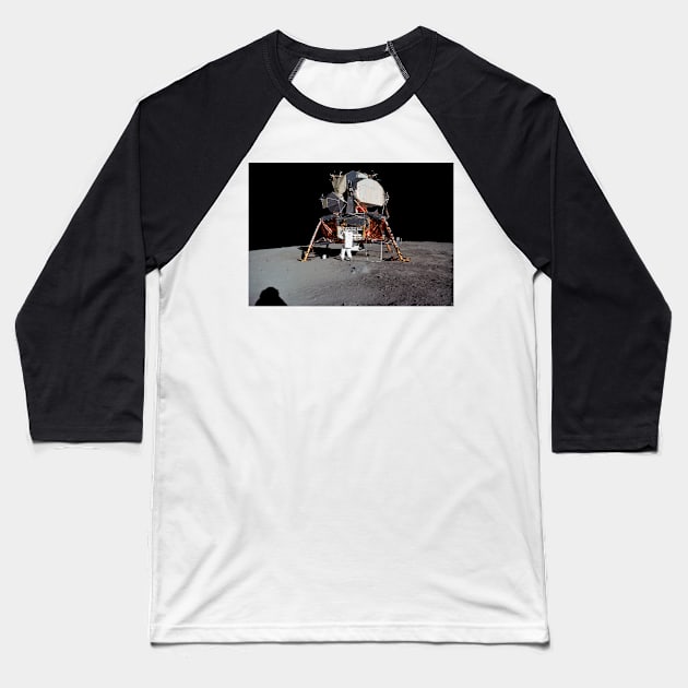 Apollo 11 lunar module (C021/0588) Baseball T-Shirt by SciencePhoto
